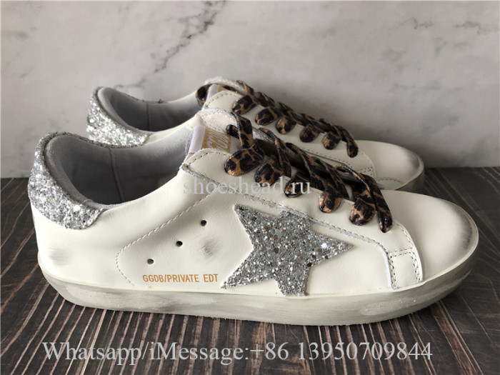 Golden Goose Superstar Croco Glitter Low Top Sneaker