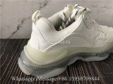 Balenciaga Triple S Clear Sole Trainer Pure White