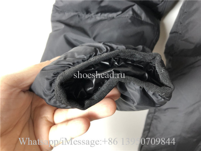 Moncler Black Long Down Jacket With Moncler Logo