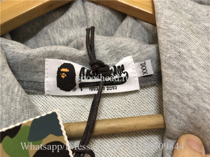 A Bathing Ape Bape Grey Hoodie