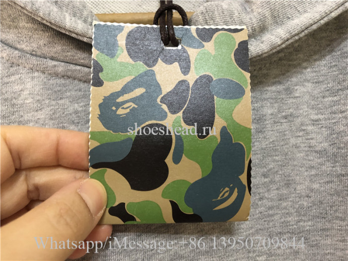A Bathing Ape Bape Grey Hoodie