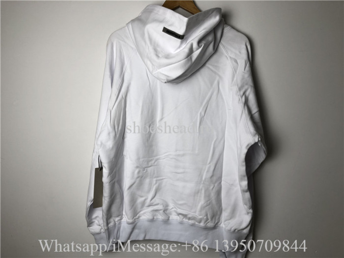 Fear Of God Essential Fog White Hoodie