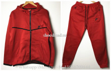 Nike Tech Tracksuit Red