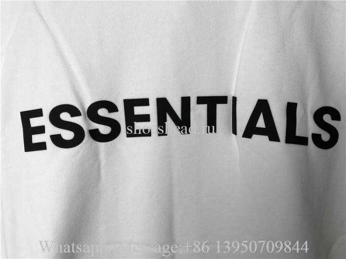 Fear Of God Essential Fog White Hoodie