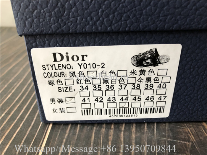 Dior Alpha Sandals Beige And Black Oblique Jacquard
