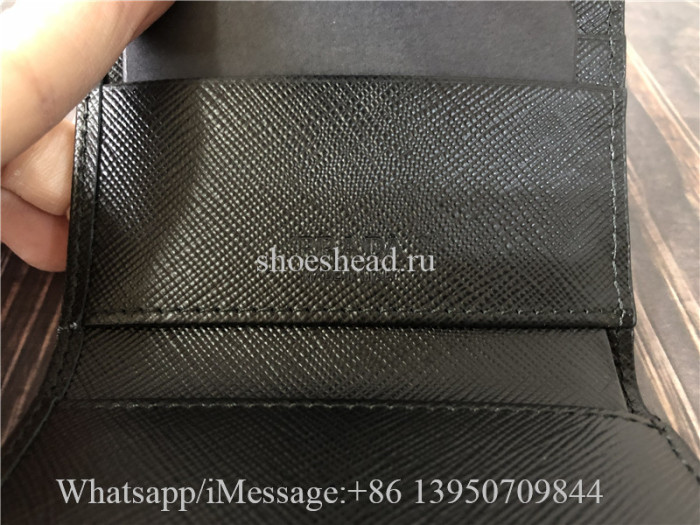 Original Prada Small Logo-plaque Saffiano Leather Wallet