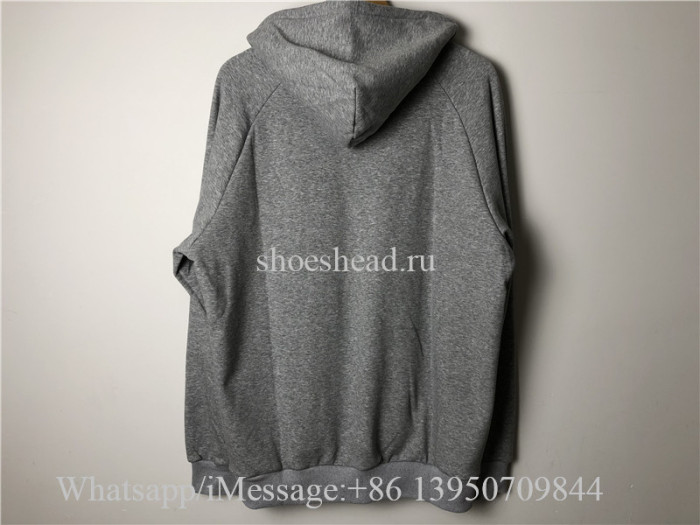 Trapstar Grey Dazzling Blue Chenille Decoded Hoodie