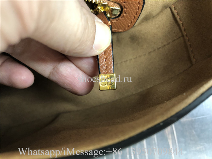 Original Dior Saddle Bag With Strap Cognac-Colored Grained Calfskin