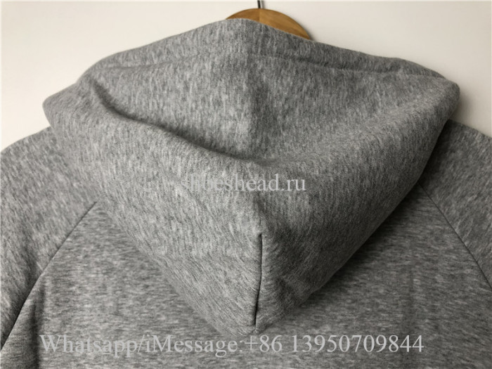 Trapstar Grey Dazzling Blue Chenille Decoded Hoodie
