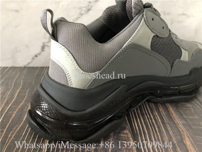 Balenciaga Triples Clear Sole Trainer Dark Grey