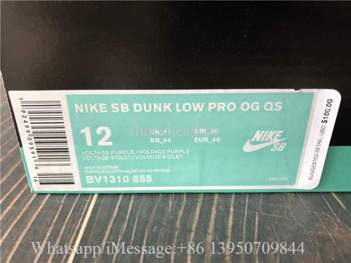 Concepts x Nike SB Dunk Low Pro OG QS Purple Lobster