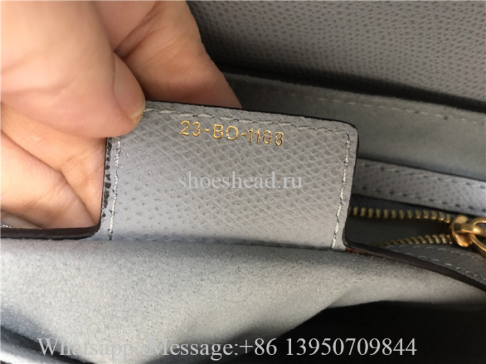 Original Dior Horizon Blue Grained Calfskin Saddle Bag With Strap