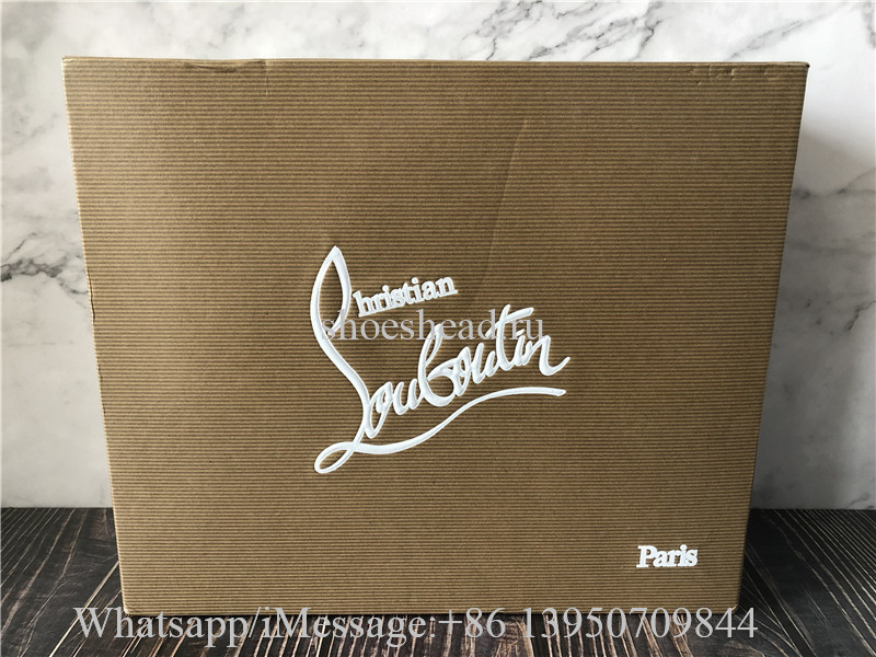 Christian Louboutin High Top Boot Beige Suede