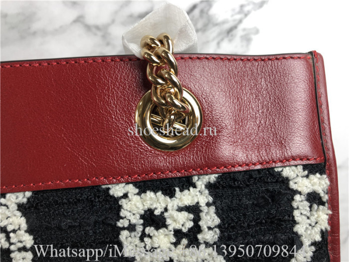 Original Gucci Rajah Large GG Jacquard Tweed Tote Bag
