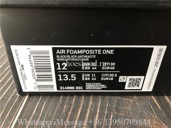Nike Air Foamposite Pro Black