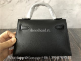 Original Hermès Black Pre-owned Kelly Mini Leather Mini Bag