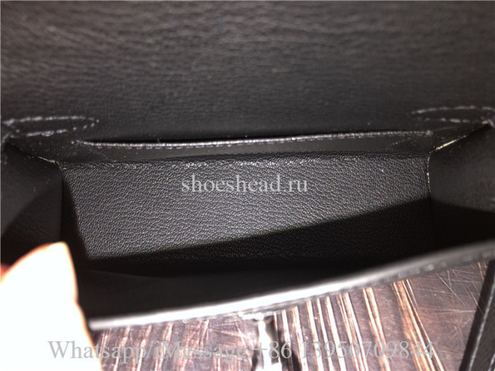 Original Hermès Black Pre-owned Kelly Mini Leather Mini Bag
