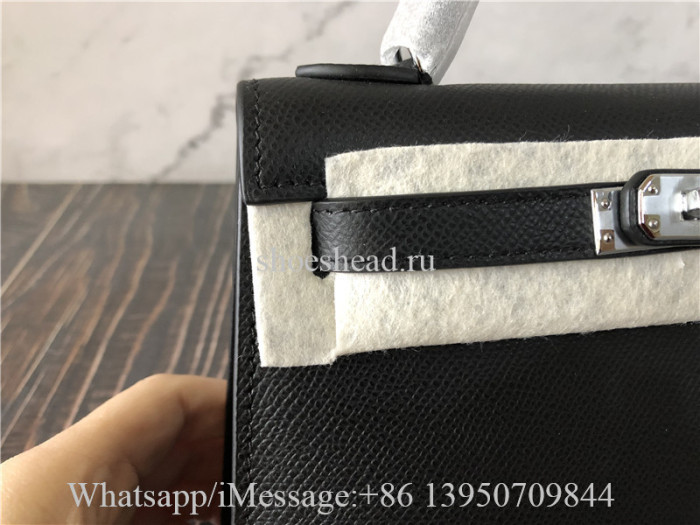 Original Hermès Black Pre-owned Kelly Mini Leather Mini Bag