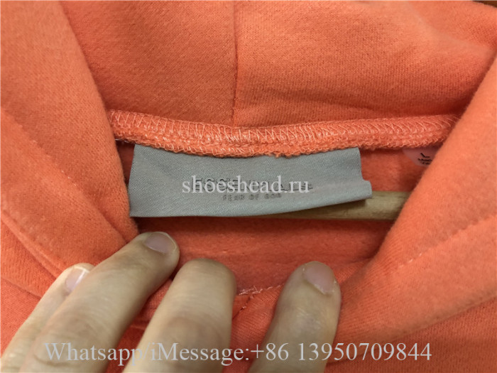Fear Of God Essential Hoodie Coral-Red