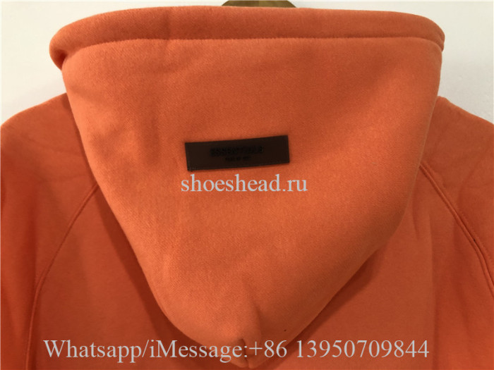 Fear Of God Essential Hoodie Coral-Red