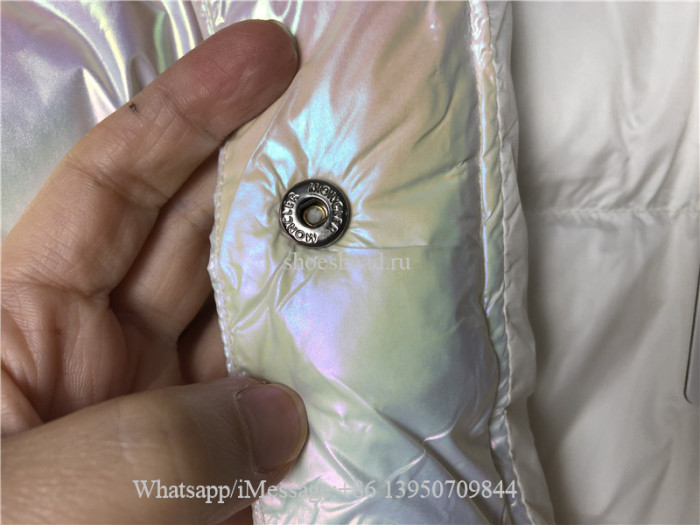 Moncler White Down Jacket Coat