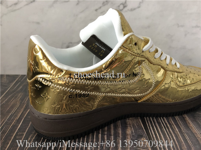 Off White x Nike Air Force 1 Low Louis Vuitton Golden