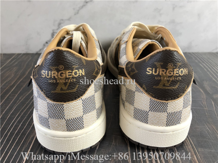 Off White x Nike Air Force 1 Low White Damier WIth Cases
