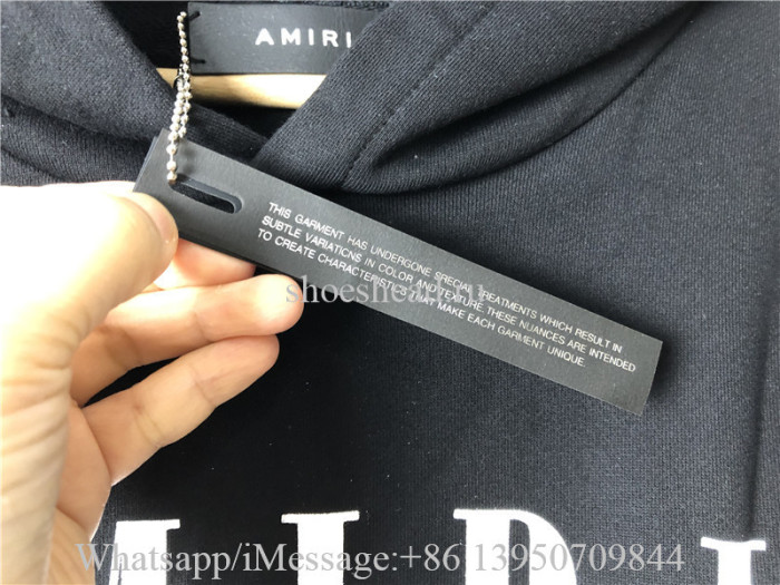 Amiri Black Hoodie