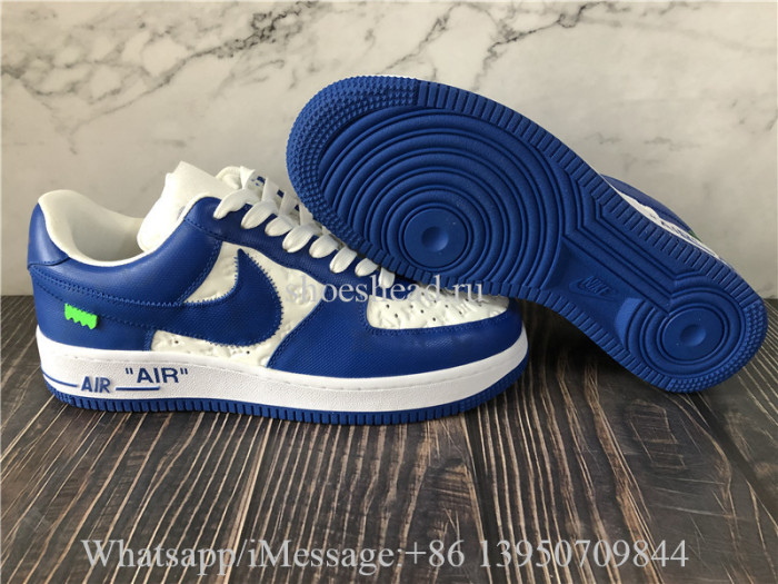 Off White x Nike Air Force 1 Low Louis Vuitton White Team Royal