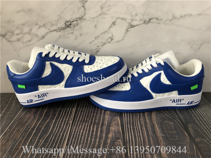 Off White x Nike Air Force 1 Low Louis Vuitton White Team Royal