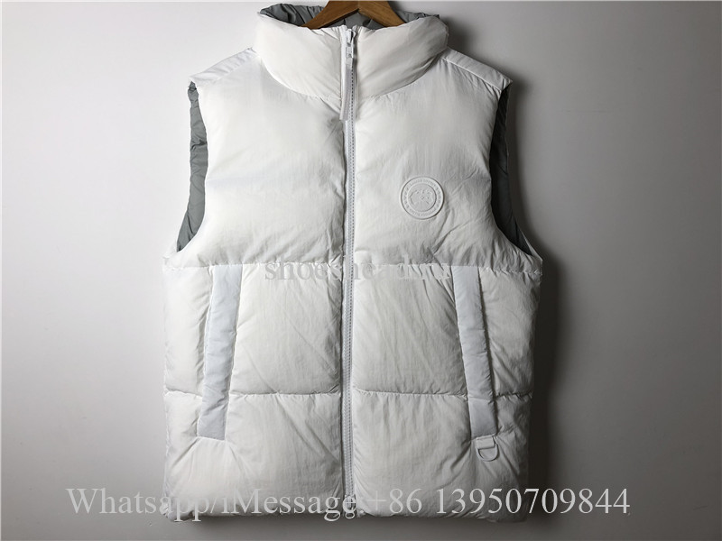 Canada Goose White Vest With White Logo