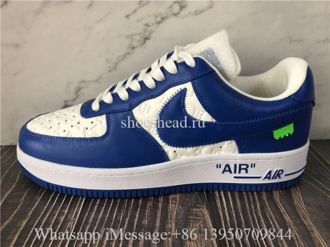 Off White x Nike Air Force 1 Low Louis Vuitton White Team Royal