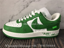 Off White x Nike Air Force 1 Low Louis Vuitton White Green