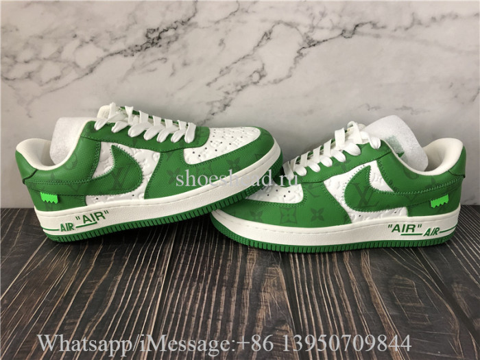 Off White x Nike Air Force 1 Low Louis Vuitton White Green