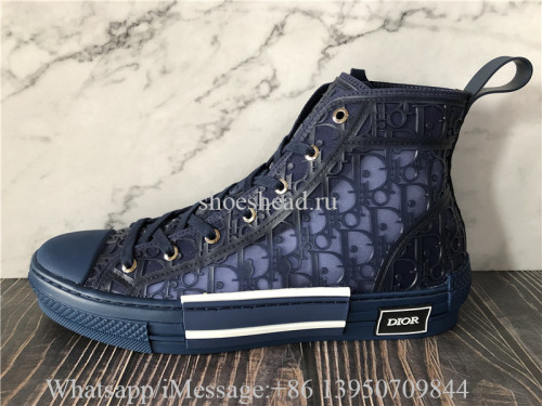 Dior B22 High Top Sneaker Navy Blue