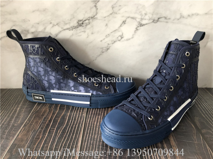 Dior B22 High Top Sneaker Navy Blue