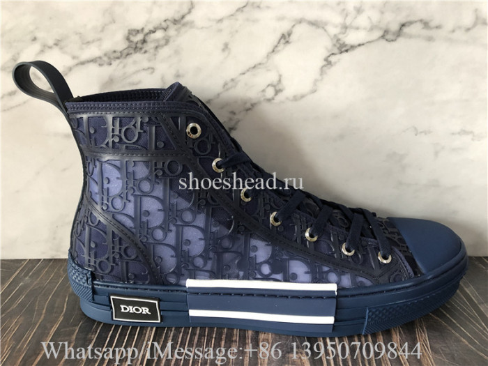 Dior B22 High Top Sneaker Navy Blue
