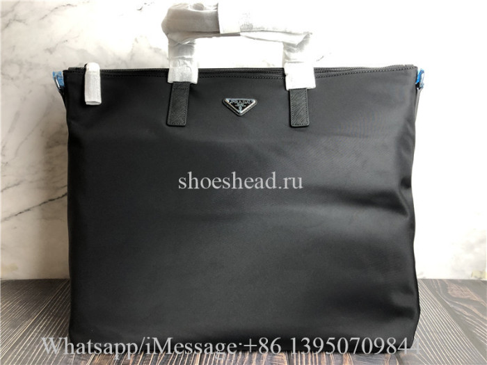 Original Prada Re-Nylon And Saffiano Leather Tote Bag