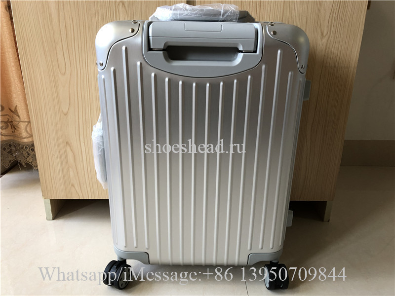 Rimowa x Louis Vuitton Rolling Luggage Carry on Suitcase Silver