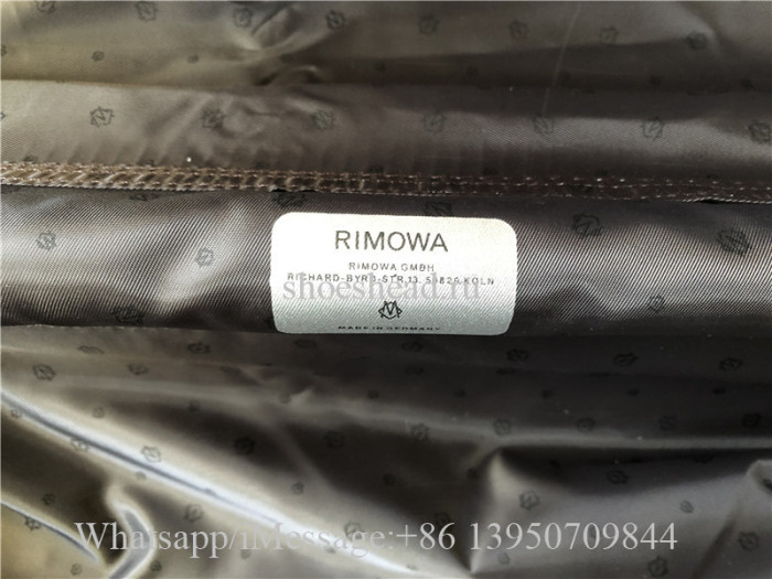 Rimowa x Louis Vuitton Rolling Luggage Carry on Suitcase Silver