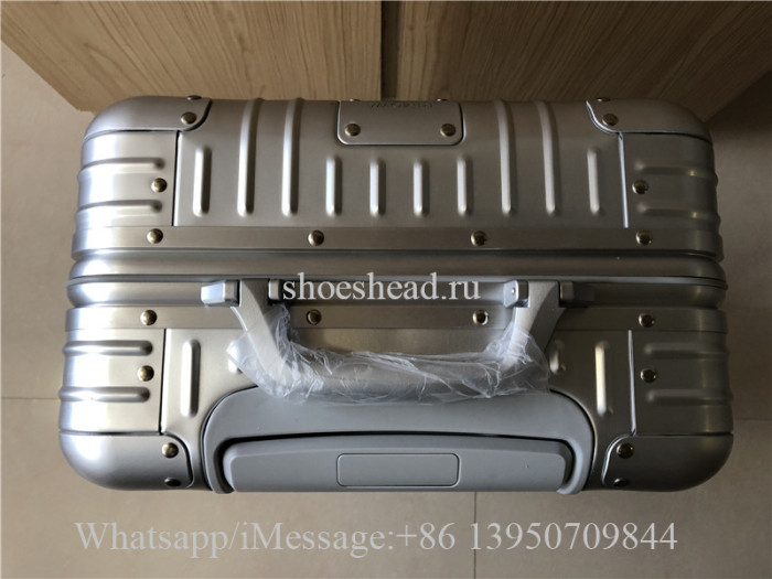 Rimowa x Louis Vuitton Rolling Luggage Carry on Suitcase Silver