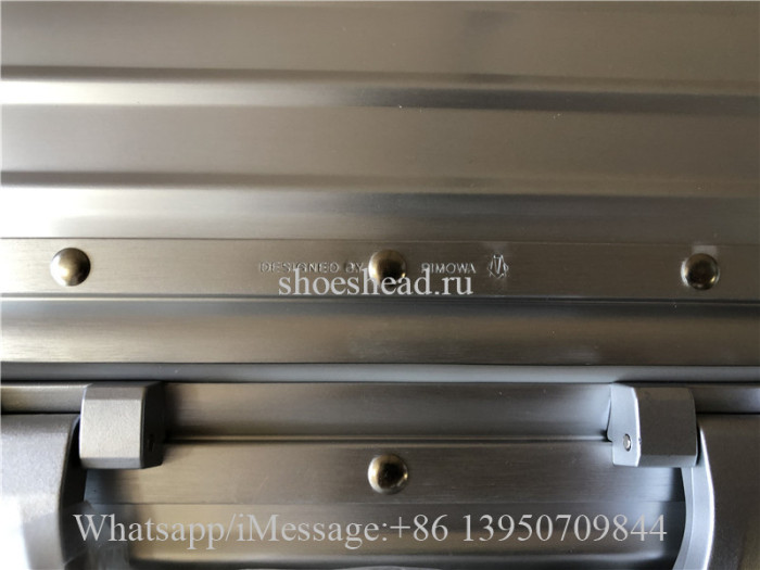 Rimowa x Louis Vuitton Rolling Luggage Carry on Suitcase Silver