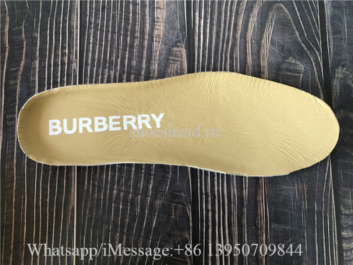 Burberry Vintage Check Suede and Leather Sneakers Grey Archive Beige
