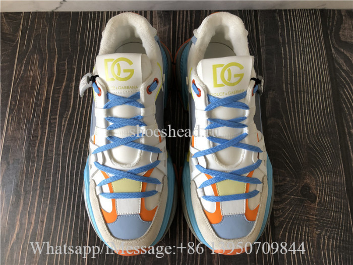 Dolce & Gabbana Mixed-Material Airmaster Sneakers Multicolor