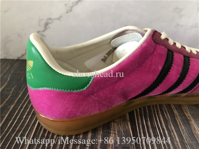 Adidas Gucci x Gazelle Velvet Low Top Sneaker