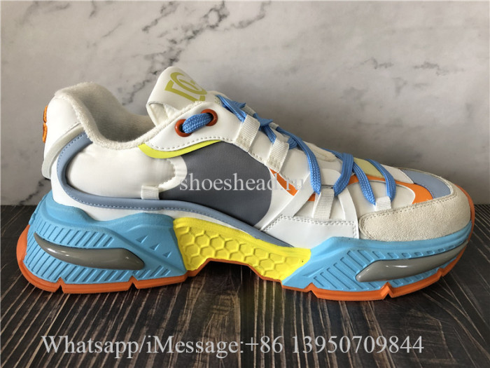 Dolce & Gabbana Mixed-Material Airmaster Sneakers Multicolor