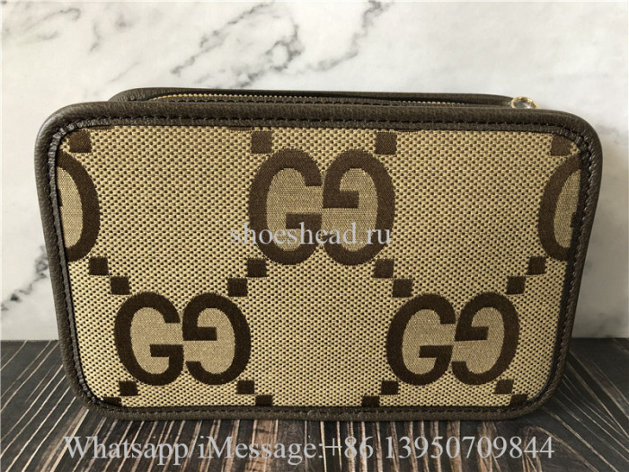 Original Gucci Brown Jumbo GG Mini Bag