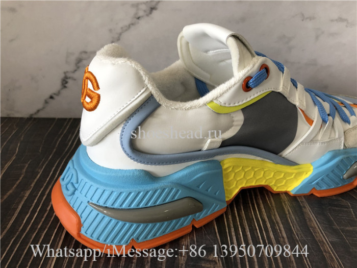 Dolce & Gabbana Mixed-Material Airmaster Sneakers Multicolor