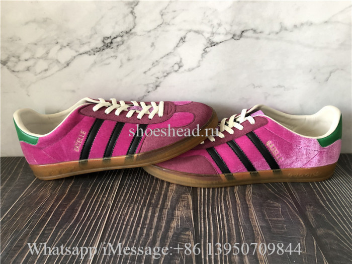 Adidas Gucci x Gazelle Velvet Low Top Sneaker
