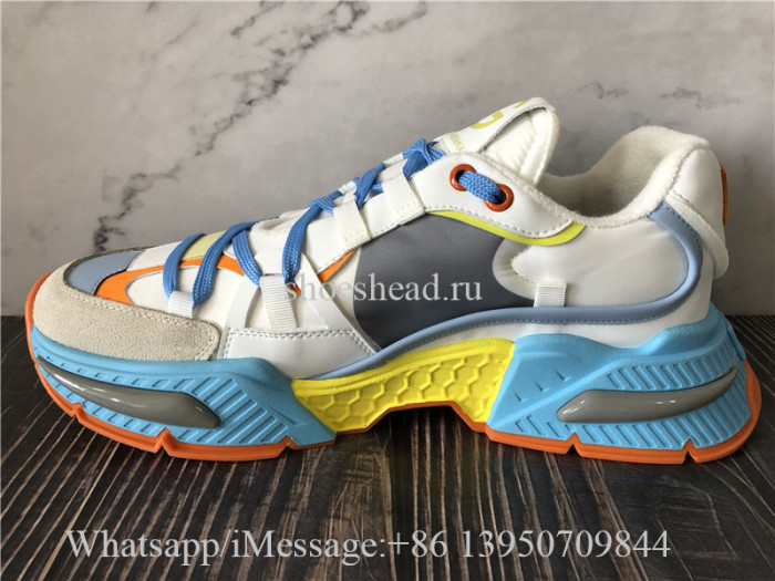 Dolce & Gabbana Mixed-Material Airmaster Sneakers Multicolor